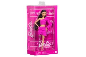Barbie deluxe modelka - šaty s růží HYV26 TV
