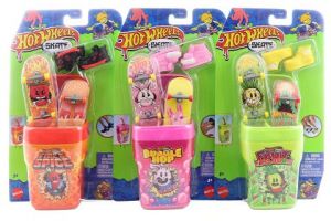 Hot Wheels skates 2ks fingerboard a boty v krabičce asst HTP10