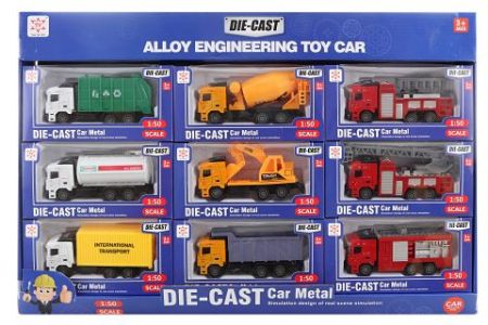 Auta kovová - prodej po 9 ks