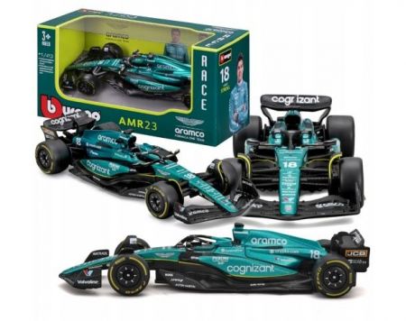 Bburago 1:43 RACE Formula F1 - Aston Martin AMR23 (2023) #18 Lance Stroll