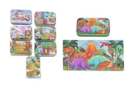 Puzzle 60 ks v plechové krabičce