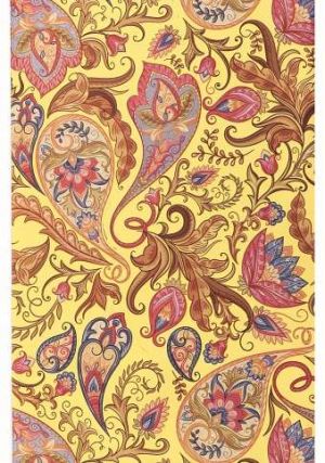 Sáček celofan 16x25 cm PAISLEY žlutý