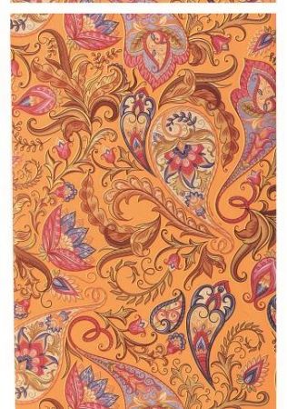Sáček celofan 16x25 cm PAISLEY oranžový