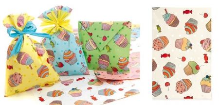 Sáček celofan 16x25 cm SWEET CAKE bílý