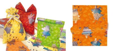 Sáček celofan 16x25 cm Hrošice oranžový