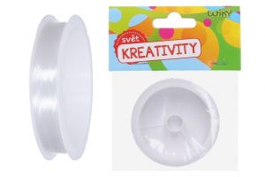 Lanko na korálky elastické transparentní 0,3 mm, 55m, 6g