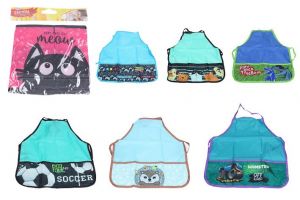 Zástěra na výtvarnou výchovu 54x44 cm mix