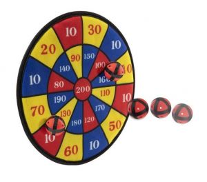 Terč na suchý zip 29.5 cm + 3 míčky