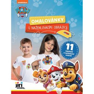 Omalovánka s nažehlovacími obrázky Paw Patrol