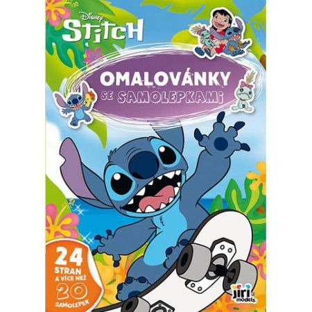 Omalovánka A4 se samolepkami Lilo &amp; Stitch