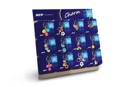 Klíčenka kov CHARM - Display 36 ks