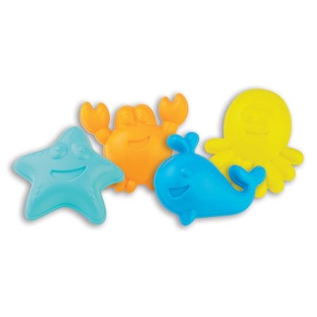 Androni Tvořítka na písek 4 kusy - veselý mořský svět