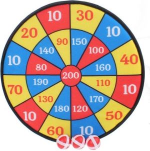 Terč na suchý zip 28 cm 3 míčky