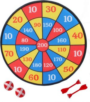 Terč na suchý zip 36 cm 2 míčky + 2 šipky