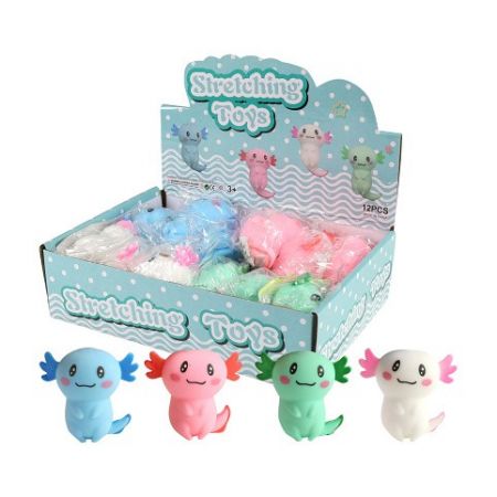 Antistresová mačkací figurka axolotl