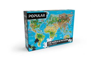 Puzzle - Mapa světa 160 ks – AN