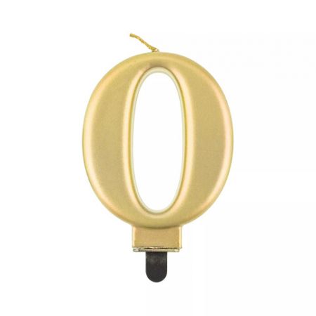 ALBI Svíčka dortová zlatá číslo 0