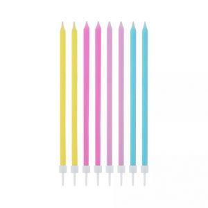 ALBI Svíčky dortové 16 ks neonové 14,5 cm