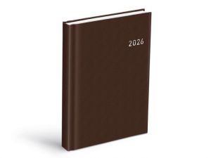 Diář 2026 D801 PVC dark brown