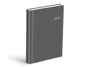 Diář 2026 D801 PVC dark gray