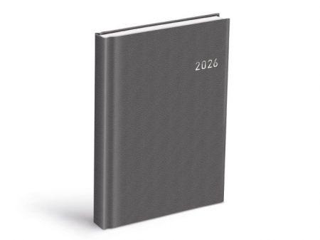 Diář 2026 D801 PVC dark gray