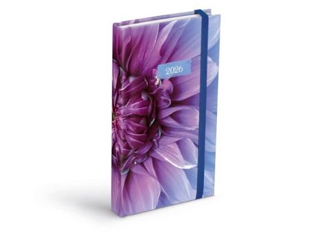 Diář 2026 D802 Lamino 1 s gumkou 90x170mm