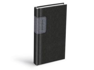 Diář 2026 D802 PU gray/dak gray 90x170mm