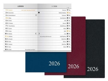 Diář 2026 M102/PVC měsíční