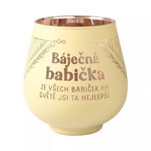 ALBI Zrcadlový svícen - Báječná babička