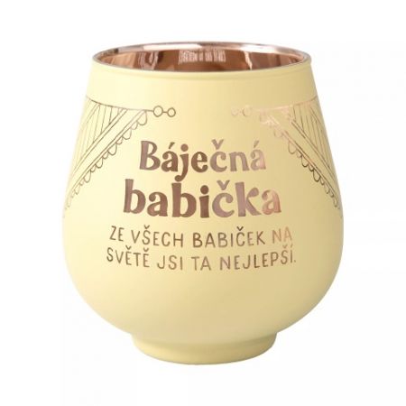 ALBI Zrcadlový svícen - Báječná babička