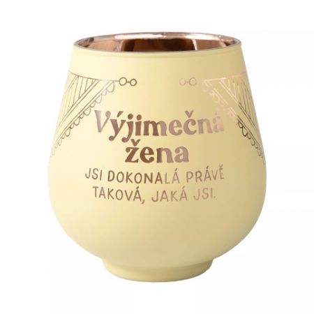 ALBI Zrcadlový svícen - Výjimečná žena