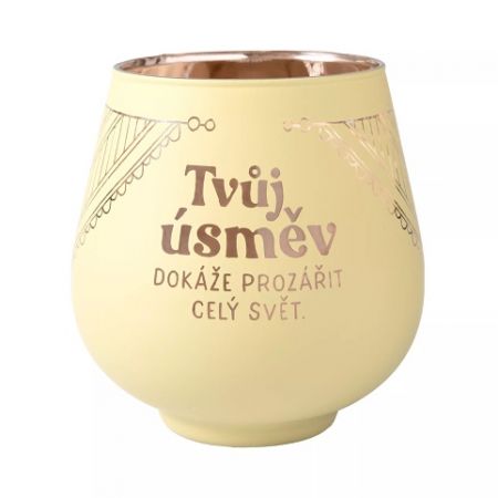 ALBI Zrcadlový svícen - Tvůj úsměv