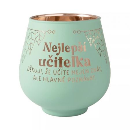 ALBI Zrcadlový svícen - Nejlepší učitelka