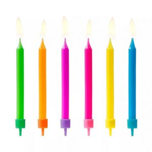 ALBI Svíčky dortové neonové 6 ks