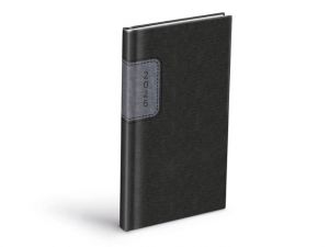 Diář 2026 T806 PU gray/dak gray 90x170mm