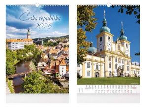 Kalendář 2026 nástěnný Česká republika