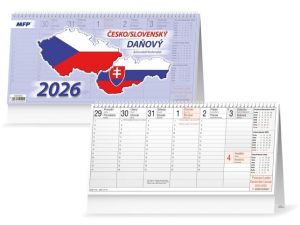 Kalendář 2026 stolní Daňový česko/slovenský