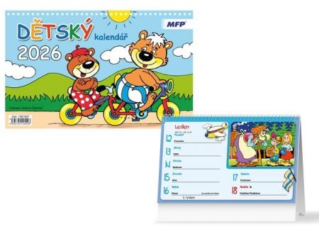 Kalendář 2026 stolní Dětský
