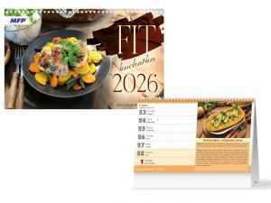 Kalendář 2026 stolní FIT kuchařka