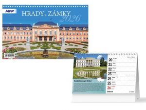 Kalendář 2026 stolní Hrady a zámky