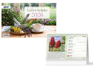 Kalendář 2026 stolní Léčivé bylinky