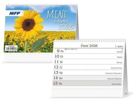 Kalendář 2026 stolní Mini