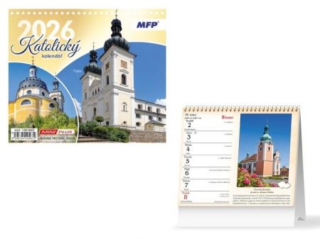 Kalendář 2026 stolní mini Katolický