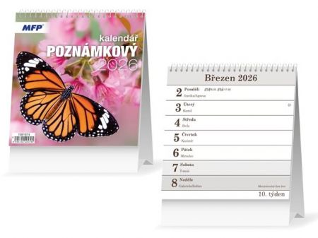 Kalendář 2026 stolní Poznámkový