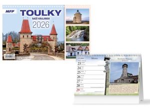 Kalendář 2026 stolní Toulky naší krajinou