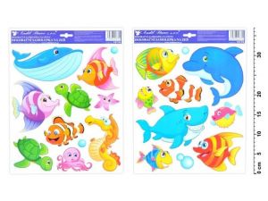 Samolepící dekorace 10176 mořský svět 33 x 29 cm