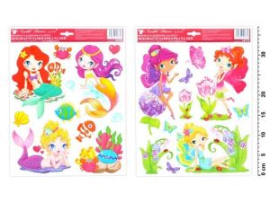 Samolepící dekorace 10172 víly, mořské víly 33 x 29 cm