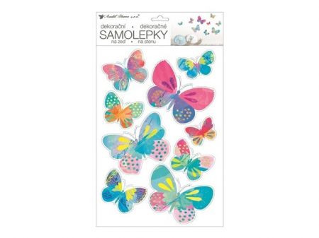 Samolepící dekorace 15116 42 x 25 cm, barevní motýlci