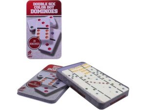 Domino v kovovém boxu 28 ks, 19x11cm