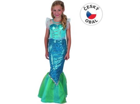 Šaty na karneval - mořská panna, 120 - 130 cm